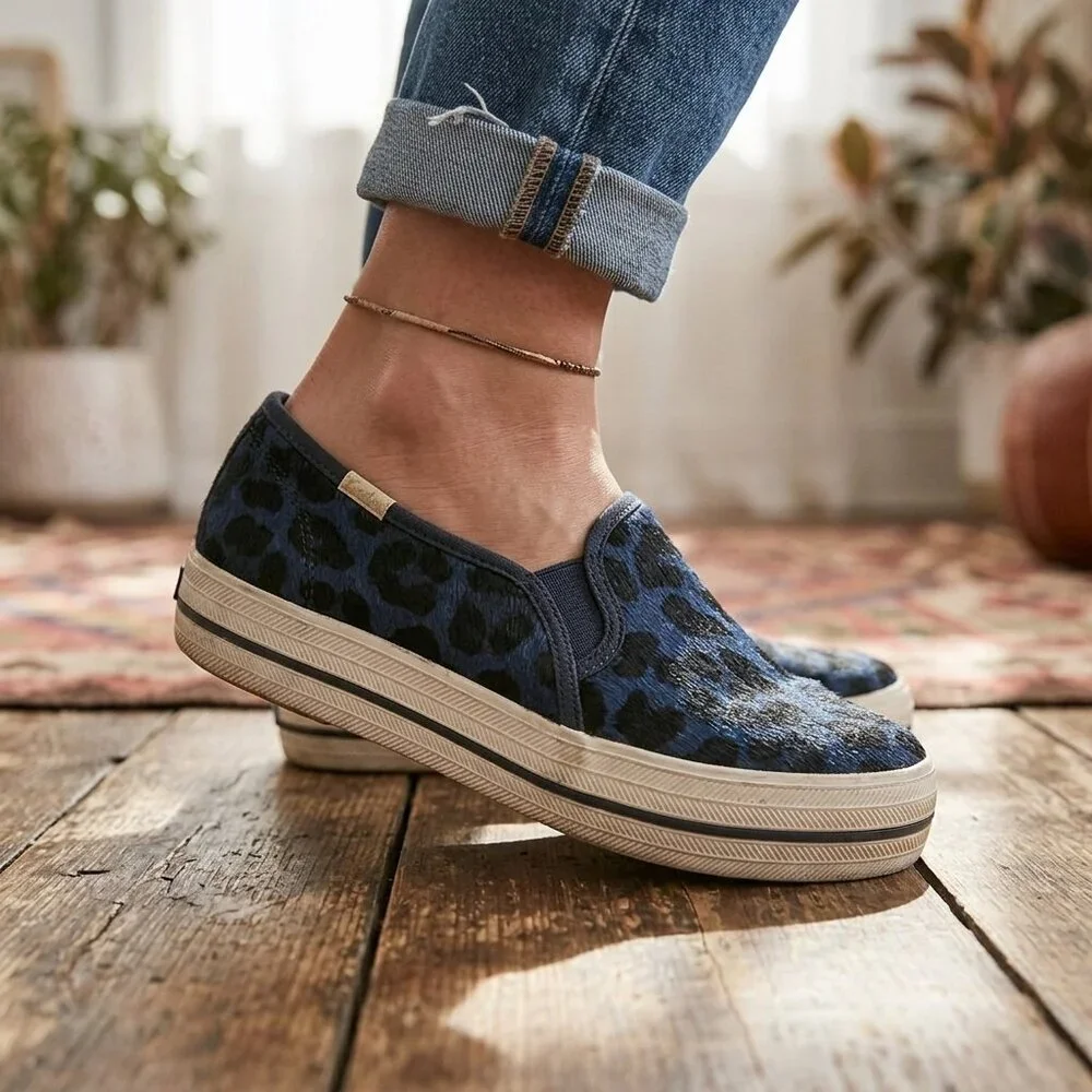 Keds x Kate Spade New York Champion Leopard Print – Size 7.5